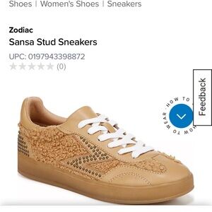 Zodiac Sansa sneaker never worn no box. Sz 8.5